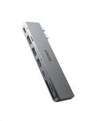 AXAGON Anker 547 2 x USB 3.2 Gen 2 (3.1 Gen 2) Type-C 40000 Mbit/s Szürke (A83540A1) (A83540A1)