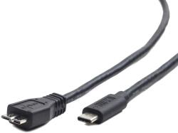 Gembird USB 3.0 micro-B M - USB Type-C M Adatkábel 1m Fekete (CCP-USB3-MBMCM-1M) (CCP-USB3-MBMCM-1M)