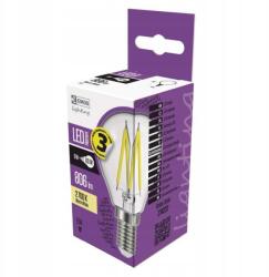 EMOS Led Filament Izzó Kisgömb 6w E14 806lm Meleg Fehér (z74237) (z74237)