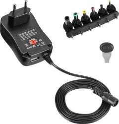 TECHLY IPW-NTS1000G2 áramátalakító és inverter Beltéri 12 W Fekete (364330) (364330)