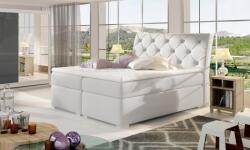 Balvin Boxspring Ágy Matraccal - 180X200, Fehér (49c14c54-ab09-4854-7b38-08d907687b6a) (49c14c54-ab09-4854-7b38-08d907687b6a)