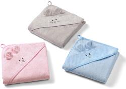 BabyOno bambusz, kapucnis 100 × 100 cm, szürke (5901435416051) (5901435416051)