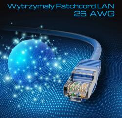 Extralink EX. 38879 S/FTP Cat8.1 RJ45 Patch kábel 10m - Kék (EX. 38879) (EX.38879)