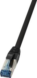 LogiLink PUR RJ45 CAT6A S/FTP -> RJ45 CAT6A S/FTP M/M adatkábel 2m fekete (CQ6055S) (CQ6055S)