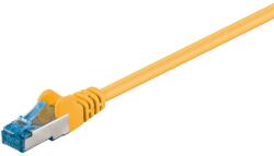 Goobay S/FTP CAT6a Patch kábel 15m - Sárga (94135) (94135)