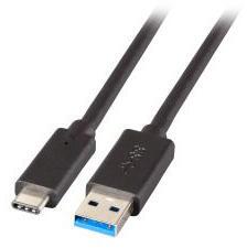 EFB-Elektronik USB3.1 Anschlusskabel A-C, St. -St. , 1, 0m, schwarz, Premium (K5282-3ASW. 1) (K5282-3ASW.1)