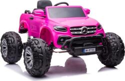 LEAN Toys Mercedes DK-MT950 4x4 12 V Elektromos Kisautó 9827 - LCD Kijelzővel, Nyitható Ajtókkal, Szülői Távirányítóval, Barbie Rózsaszín (9827) (9827)