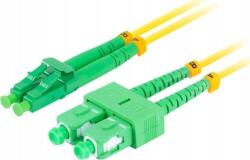 Lanberg Optikai patch SM SC/APC-LC/APC duplex 1m LSZH G657A1 3.0mm sárga (FO-SALA-SD11-0010-YE) (FO-SALA-SD11-0010-YE)