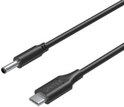 Unitek C14120BK USB-C apa - 4.5 x 3.0mm DC Dell apa Töltő kábel - Fekete (1.8m) (C14120BK-1.8M) (C14120BK-1.8M)