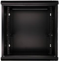 Extralink 19" Fali rack szekrény 12U 600x450mm - Fekete (EX. 7263) (EX.7263)