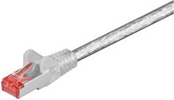 Goobay S/FTP CAT6 Patch kábel 0.25m - Áttetsző (93341) (93341)