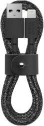 Native Union USB-A apa - Lightning apa adat- és töltőkábel 1, 2m - Fekete (BELT-L-CS-BLK-2-NP) (BELT-L-CS-BLK-2-NP)