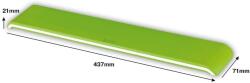 Leitz Ergo WOW csuklótámasz zöld (65230054) (L65230054) (L65230054)