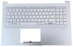 ASUS Vivobook X513E X513EA X513EP S513E S513EA F513E F513EA K513E M513U series háttérvilágítással (backlit) ezüst burkolattal (topcase) magyar (HU) laptop/notebook billentyűzet gyári