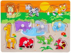 Smily Play Vadállatok - 10 darabos fa puzzle (SPW83596) (SPW83596)