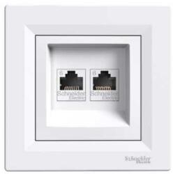 Schneider Electric Schneider EPH4800121 ASFORA fehér 2xRJ45 Cat6 UTP aljzat (EPH4800121) (EPH4800121)