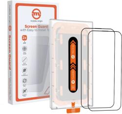 Mobile Origin Orange Screen Guard Apple iPhone 15 Plus Edzett üveg kijelzővédő (2db) (SGA-F-I15PLUS-2PK) (SGA-F-I15PLUS-2PK)