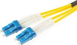 Extralink PATCHCORD LC/UPC-LC/UPC SM G. 652D DUPLEX 3.0MM 1M PVC - 1 m InfiniBand és száloptikai kábel FTTH Sárga (EX. 3623) (EX.3623)