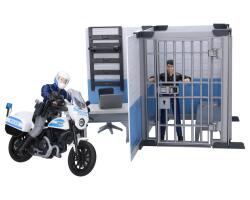 BRUDER Bworld Rendőrkapitányság rendőrségi motorral (BR-62732) (BR-62732)
