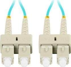 Lanberg Optikai patch MM SC/UPC-SC/UPC duplex 1m LSZH OM3 50/125 3.0mm aqua (FO-SUSU-MD31-0010-TQ) (FO-SUSU-MD31-0010-TQ)