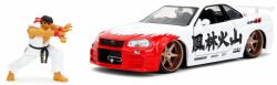 Jada Toys Jada Street Fighter Ryu Nissan Skyline GTR fém autó modell 1: 24 (253255071) (253255071)