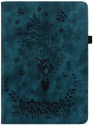  ART FLOWERS Husă rabatabilă pentru Huawei MediaPad M5 Lite 10" albastră