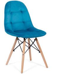 Chairs ON Scaune bucătărie, living din catifea BUC 232V albastru