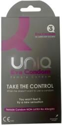 Uniq Eva - latexmentes női óvszer -3db - szexshop