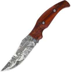 HARAHU KC3209 CO-37281 Outdoor kés - Barna/Leopárd KP37281