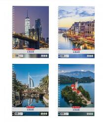 Herlitz kockás spirálfüzet A4 - City