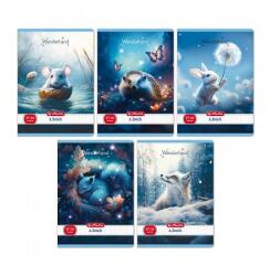 Herlitz A5-ös kockás füzet - Wonderland
