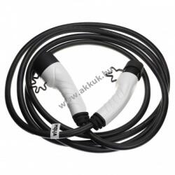 VHBW Töltőkábel elektromos autó, plug-in hibrid, type2 csatlakozó, 1 fázisú, 32A, 7KW, 5m