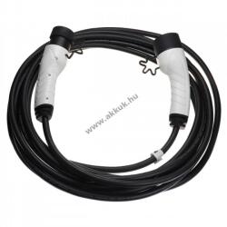 VHBW Töltőkábel elektromos autó, plug-in hibrid, type2 csatlakozó, 1 fázisú, 16A, 3.5KW, 10m