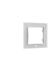Shelly Wall Switch sorolókeret, 1-es fehér üveg előlapos