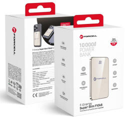 Forcell F-Energy F10K8 MagSafe kompatibilis powerbank / külső akkumulátor, 15W, 1000mAh, QC4.0, szürke