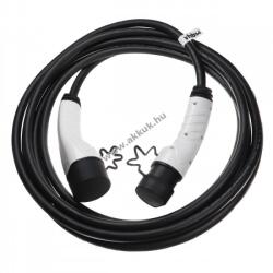 VHBW Töltőkábel elektromos autó, plug-in hibrid, type2 csatlakozó, 1 fázisú, 32A, 7KW, 7m