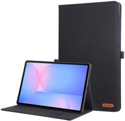  FABRIC Flip tok Samsung Galaxy Tab S10 FE+ készülékhez, fekete