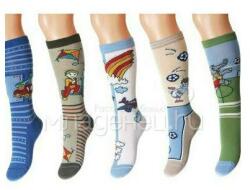 Rewon Sosete colorate 3/4 cu model pt baieti (LIN TOE) 128-013 (Culoare: Multicolor, Marime: 18-20) (7631)