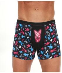 Cornette Boxeri barbati cu model Playboy Bunny fluorescent - Cornette Tattoo Mini M280-200 (Culoare: Negru, Marime: M) (29234)