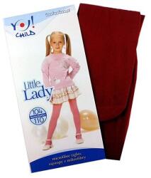 YO Club Dresuri fetite - microfibra, 40 DEN, bordo - RA09-33 (Marime: 104-110, Culoare: Bordo) (12255)