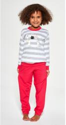 Cornette Pijama fete 1-8 ani, 100% bumbac - Cornette G474-149 Hello (Culoare: Gri, Marime: 110-116) (NX-4594)