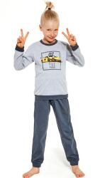 Cornette Pijama baieti 1-8 ani, 100% bumbac, Cornette B477-126 Racing Team (Culoare: Gri, Marime: 98-104) (29313)
