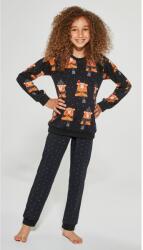 Cornette Pijama fete 9-14 ani, colectia mama-fiica, Cornette G997-148 Bear (Culoare: Negru, Marime: 158-164) (NX-4799)