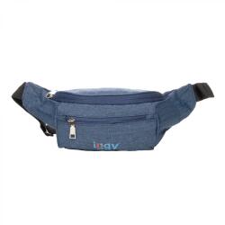 IGGY BORSETA Iggy, polyester, 1 bretea, 1 compartiment principal, 1 compartiment frontal, 38x16x6.5cm, albastru IGFP-BELT-BL (IGFP-BELT-BL) - pc-ieftin