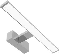 Avide LED Tükörvilágító Lámpa Szerelődobozzal Szögletes Króm Alu 400mm 4000K 8W IP44