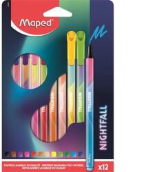 Maped Filctoll készlet 2, 5 mm kimosható MAPED Nightfall 12 különböző szín