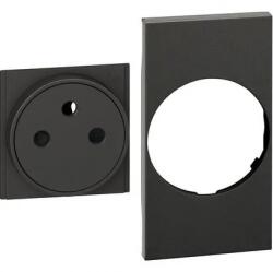 Legrand Placa, Modulara, pentru, priza, FR/BE, Plat, 2M, Negru, Bticino, Living, Now, KG55F (KG55F)