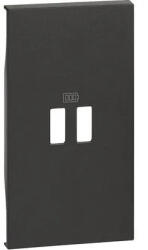 Legrand Placa, Modulara, pentru, incarcator, USB, 2M, Negru, Bticino, Living, Now, KG12C (KG12C)