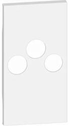 Legrand Placa, Modulara, pentru, 3, iesiri, TV-R-SAT, Alb, Bticino, Living, Now, KW26M2 (KW26M2)