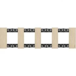 Legrand Rama, ornament, modulara, 2+2+2+2, module, Auriu, Bticino, Living, Now, KA4802M4ZW (KA4802M4ZW)